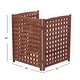 preview thumbnail 2 of 36, 3-Panel Outdoor Air Conditioner Fence Screen, Outside Wood Privacy Fence, 32" W x 38" H