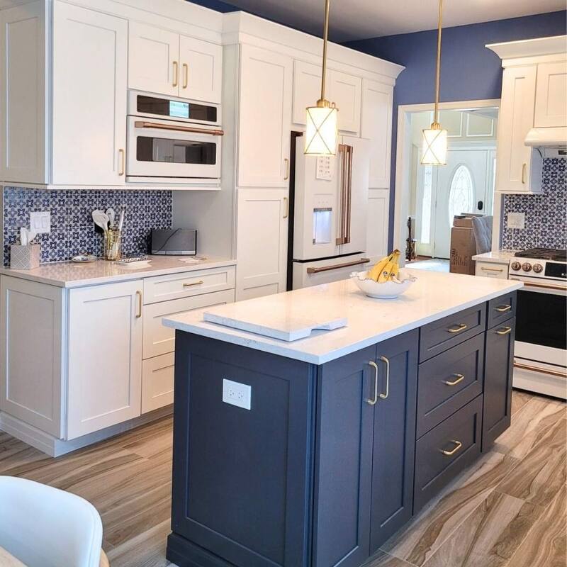 The Tile Life Phlox 8x8 Blue Porcelain Floor & Wall Tile