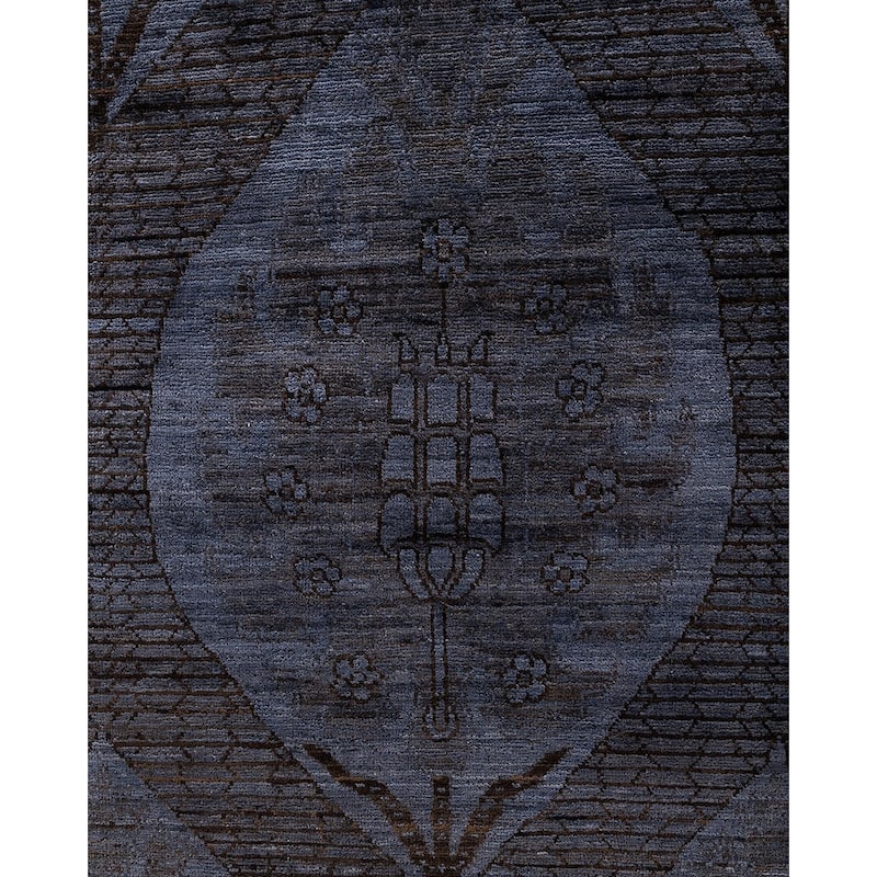 Vibrance One-of-a-Kind Hand-Knotted Area Rug - Gray, 5' 10" x 8' 9" - 5' 10" x 8' 9"
