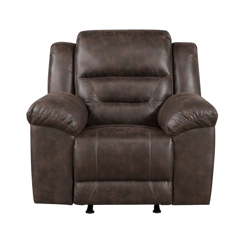 Fremont & Park Alonzo Polished Microfiber 3-Piece Manual Reclining Sofa Set