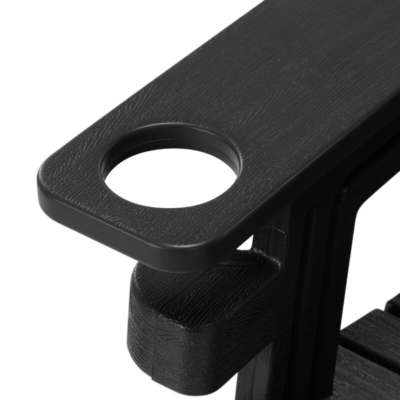 Coastline Outdoor Poly Adirondack Chair with Side Table