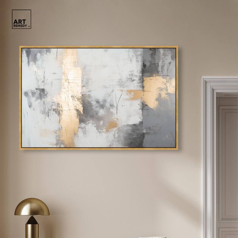 Gilded Gray III Canvas by Art Remedy
