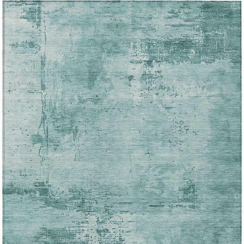 HomeRoots Abstract Transitional Rectangle Outdoor Rug