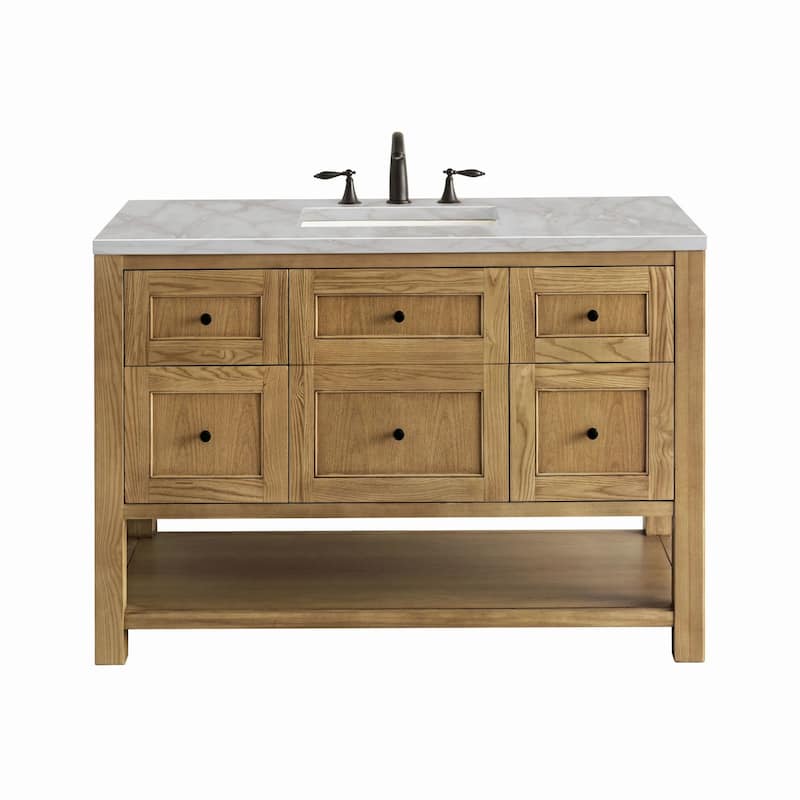 James Martin Vanities 330-V48-3VSL Breckenridge 48" Free Standing - Light Natural Oak - Oak Finish