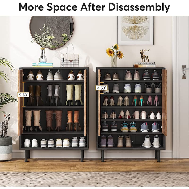Entryway Shoe Storage Cabinet Shoe Rack Organizer Cabinet with Door