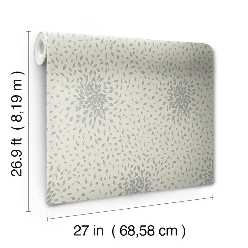 Fillmore, Petite Leaves 26.9' L X 27" W, Wallpaper Roll