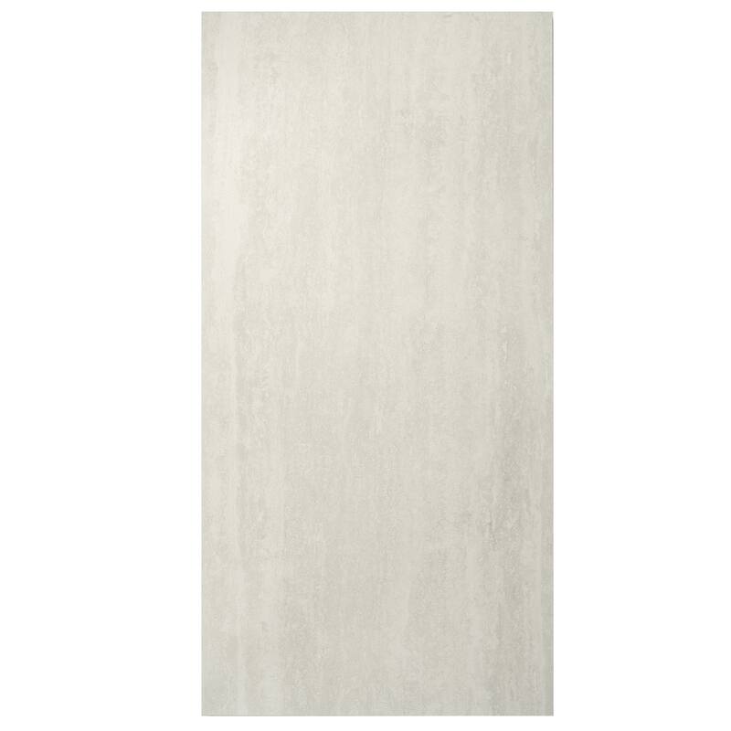 Terrain 24x48 Ivory Porcelain Large Format Plain Wall and Floor Tile (15.55 sq ft/case) - 2 Pack