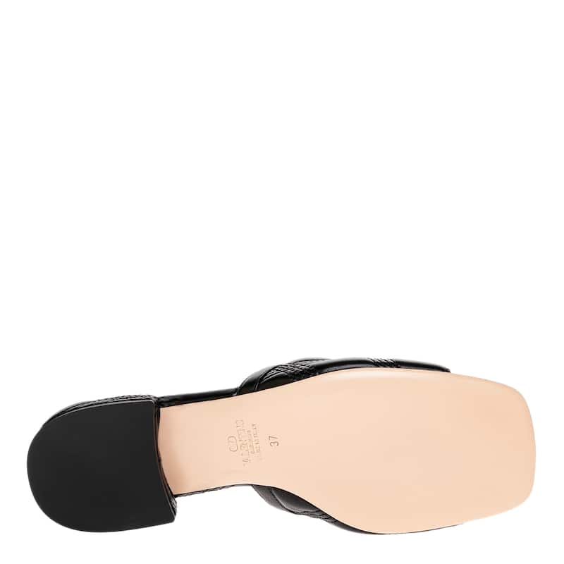 Valentino Vlogo Quilted Leather Slides