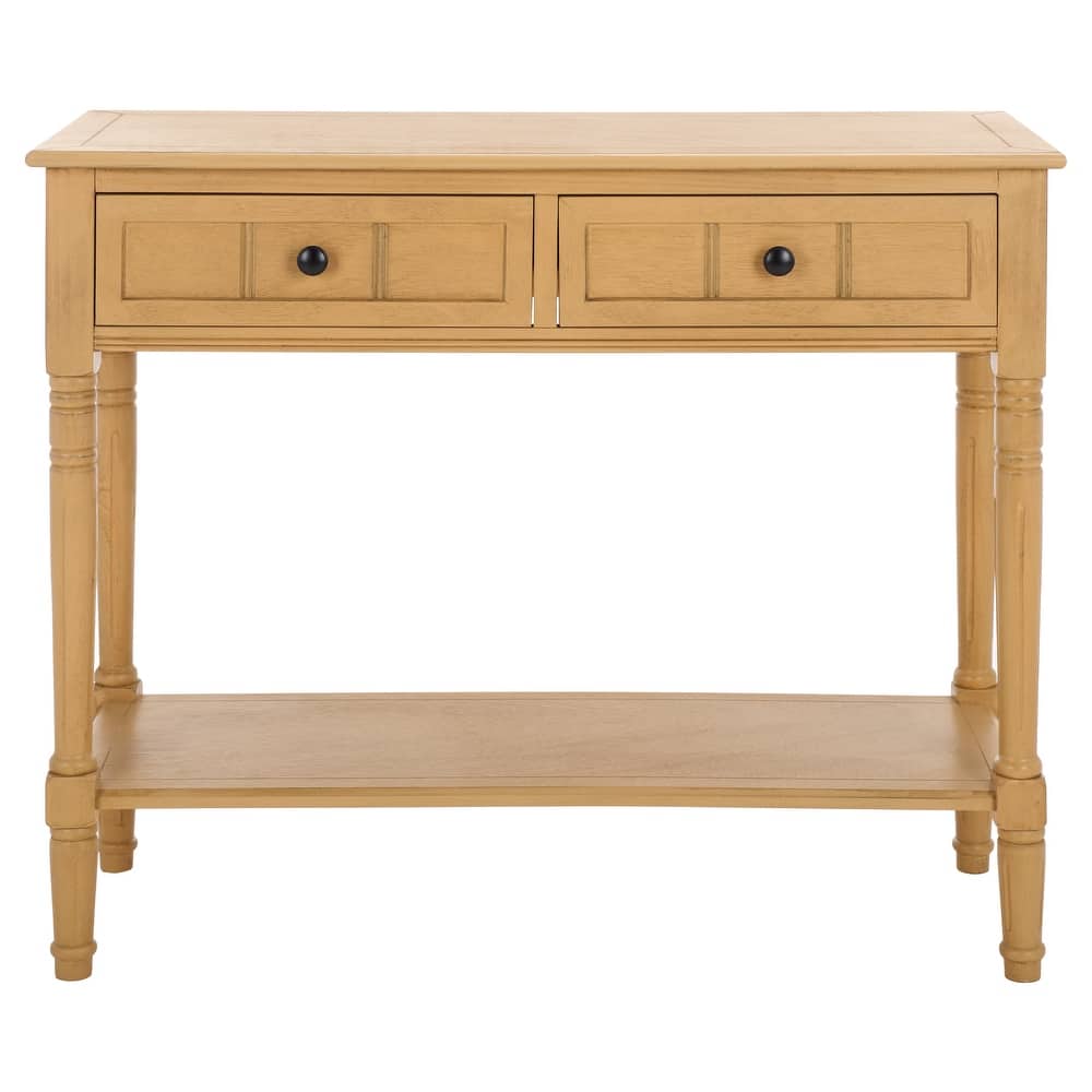 SAFAVIEH Camilla Grey 2-Drawer Console Table - 35.8" x 13.8" x 29.5" - 36"W x 14"D x 30"H