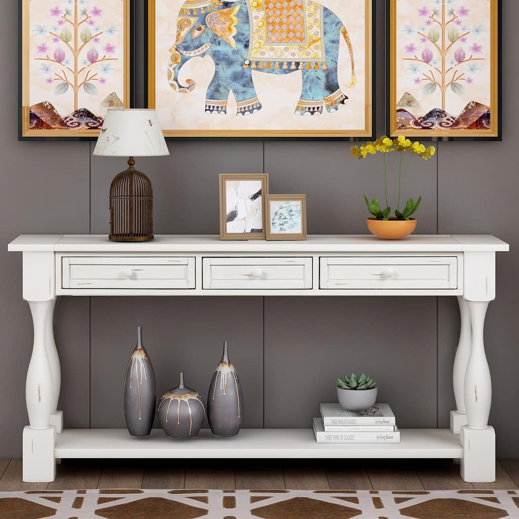 Console Table Long Sofa Table Easy Assembly