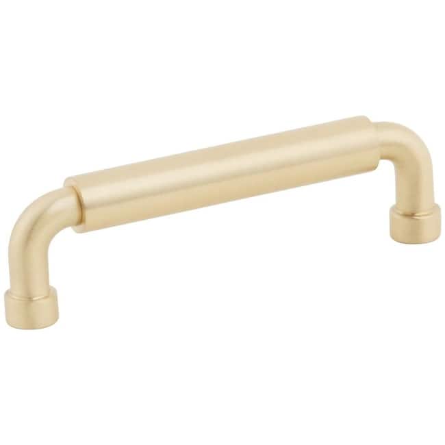 Schaub and Company 211086 NOHO 4" Center to Center Luxury Solid Metal - Satin Brass