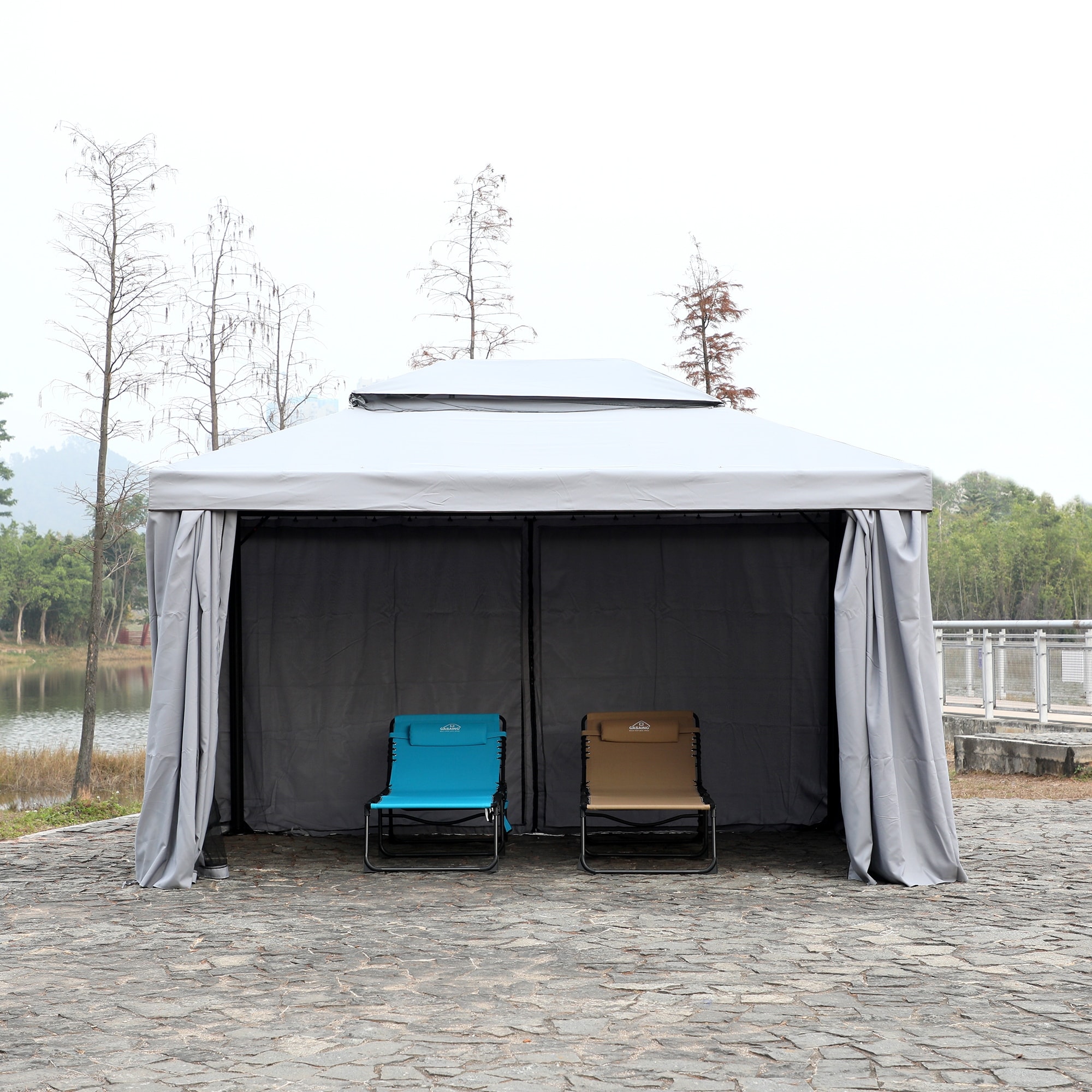 13 Ft. W X 10 Ft. D Metal Patio Gazebo - Bed Bath & Beyond