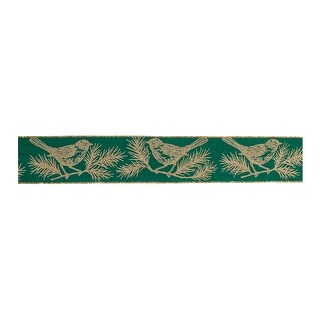 Chickadee Bird Pine Ribbon (Set of 2) - N/A