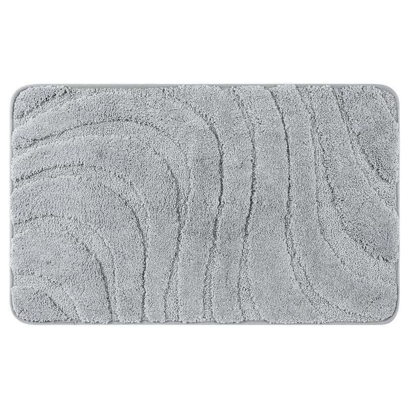 Non Slip Bath Mat, Geometry Bathroom Rug Absorbent Washable Mat Soft Microfiber Bath Mats for Bathroom Floor