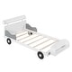 preview thumbnail 10 of 32, Wood Car-Shaped Platform Bed w/ Headboard & Footboard Storage Shelves