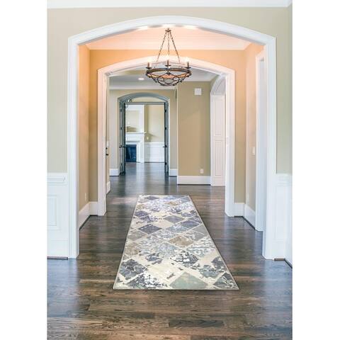 Newruz Collection Lotus Non-slip Runner Rug