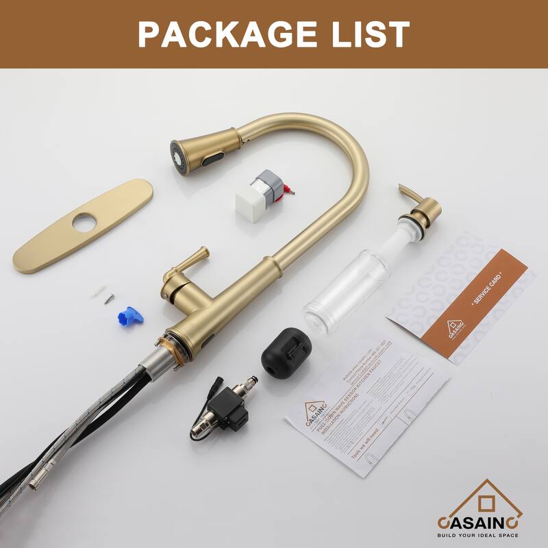 Pull Down Sprayer Kitchen Faucet with Touchless Sensor