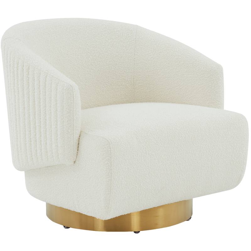 SAFAVIEH Couture Gizella Swivel Accent Chair - 34 In. W x 31 In. D x 30 In. H - 34Wx31Dx30H