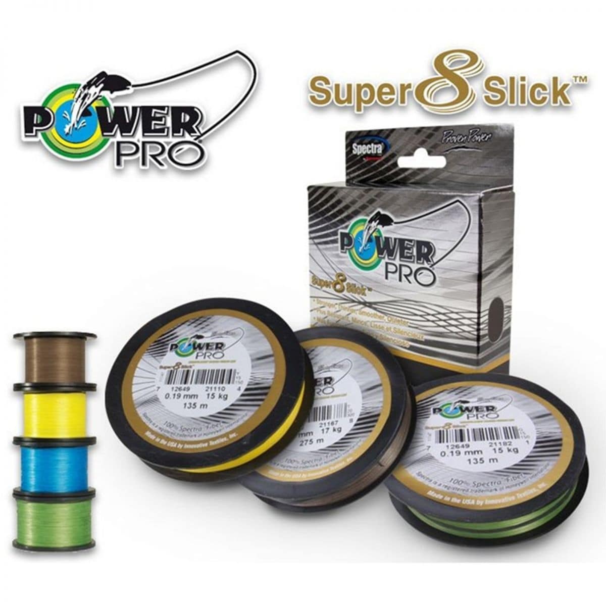 Shop Power Pro Super 8 Slick 50lb 1500 Yard Aqua Green