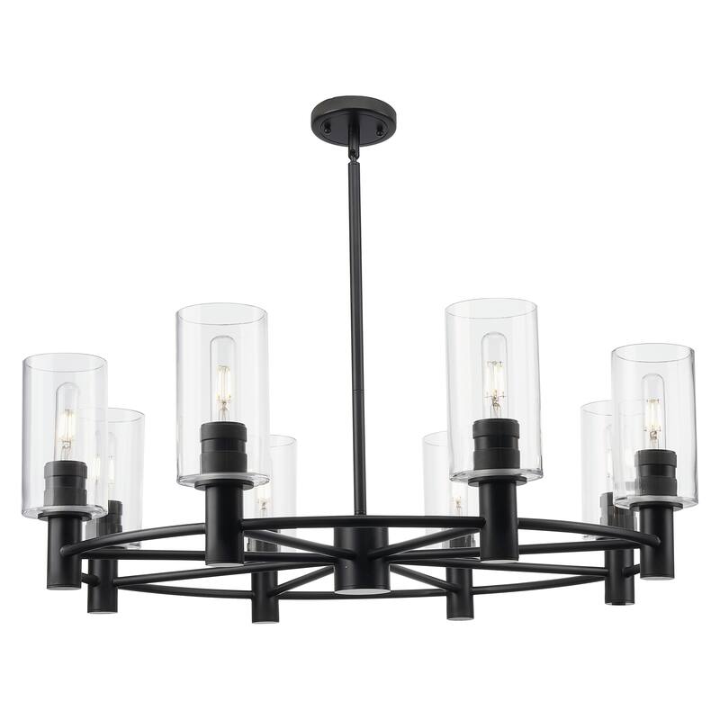 Innovations Lighting Downtown Urban - Crown Point - 8 Light 32" Stem Hung Chandelier with 7" Shade