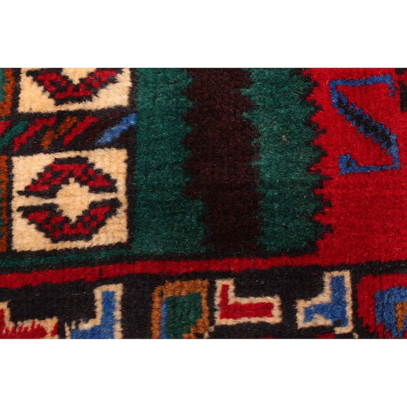 ECARPETGALLERY Hand-knotted Teimani Red Wool Rug - 2'8 x 4'6