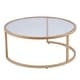 preview thumbnail 9 of 17, SEI Furniture Grant Glam Gold 2-piece Nesting Cocktail Table Set