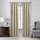 preview thumbnail 9 of 16, Colette Faux Silk Blackout Window Curtain 52"x108" - Ivory