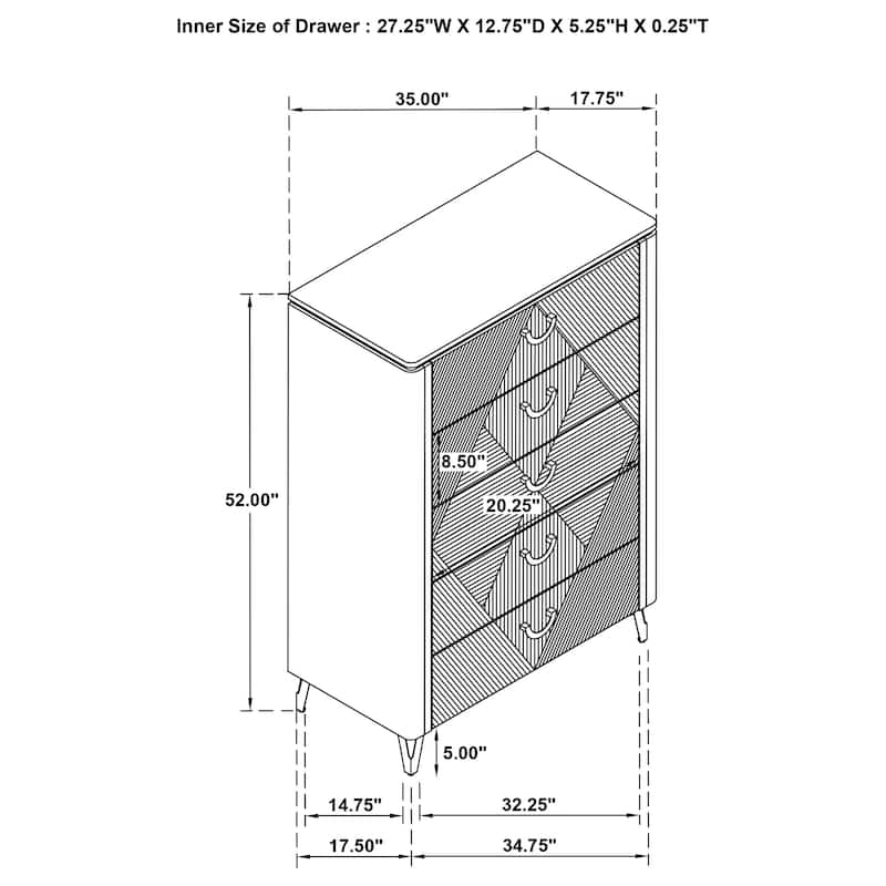 Cassia LED Bedroom Set White High Gloss