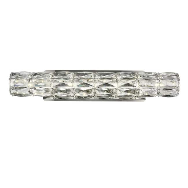 Elegant Lighting Valetta 4-11/16" Tall Integrated LED Wall Sconce - Chrome