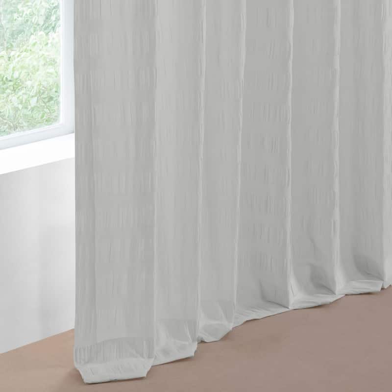 Exclusive Fabrics Serinity Cotton Rod Pocket Sheer Curtains For Bedroom & Living Room Curtains Pair (2 Panels)