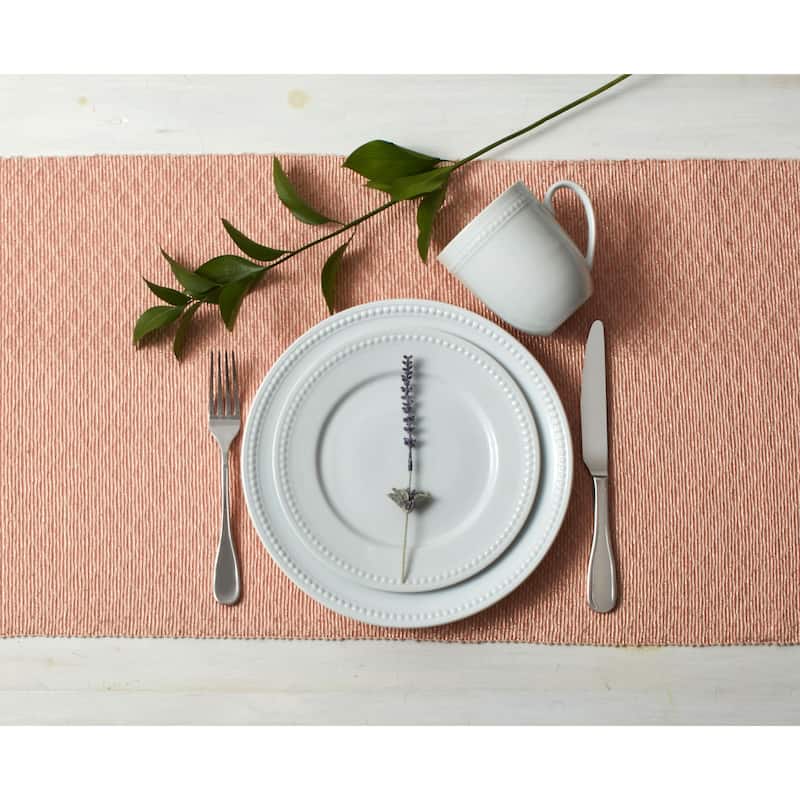 Everyday White® Beaded 16PC Dinnerware Set, Service for 4 16 Piece