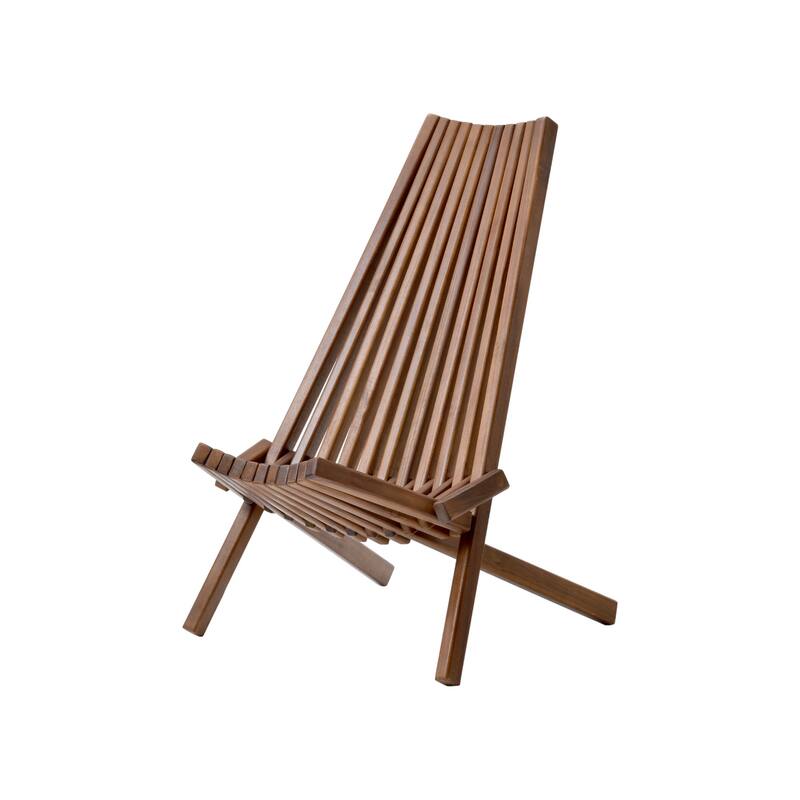 KISRAIS Outdoor Folding Wooden Tamarack Chair