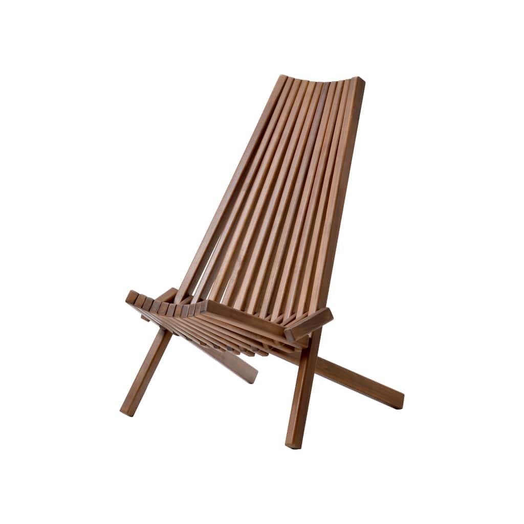 KISRAIS Outdoor Folding Wooden Tamarack Chair