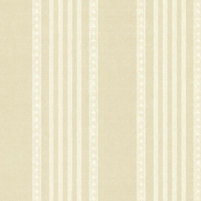 Adria Champagne Jacquard Stripe Wallpaper - 20.5in x 396in x 0.025in