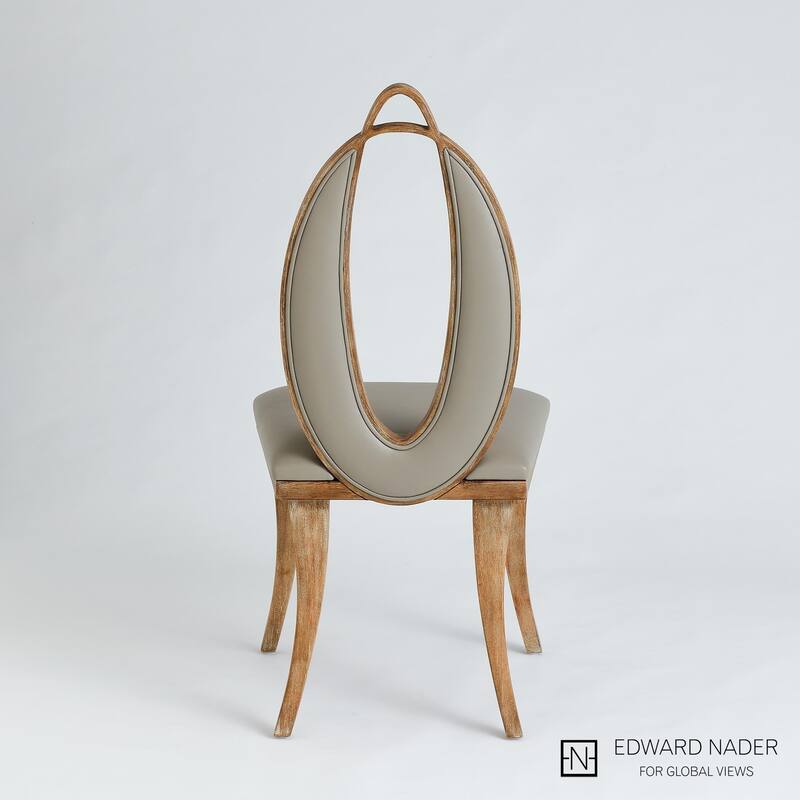 Adelaide Chair-Grey Leather