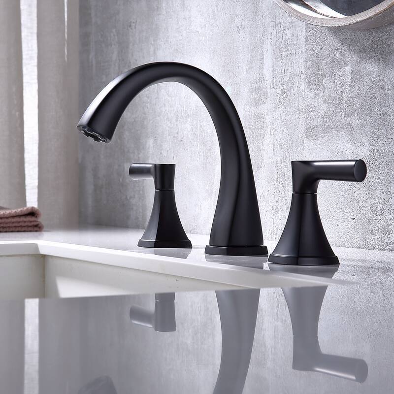 Proox 8" Widespread Bathroom SpotShield Basin Faucet w/ Drain Assembly