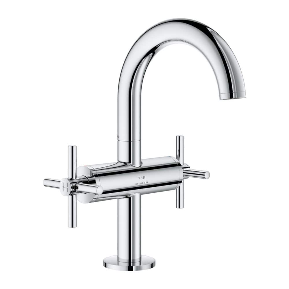 Grohe 21 148 Atrio New 1.2 GPM Single Hole Bathroom Faucet with Pop-Up - Starlight Chrome