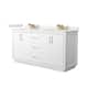 Option White / White Quartz Top / Satin Bronze Hardware