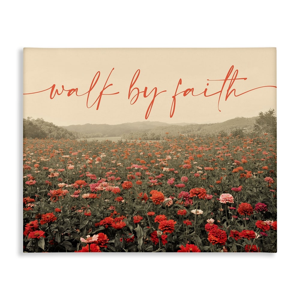 Stupell Walk By Faith Garden Canvas Wall Art Design By GAIL PECK
