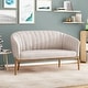 preview thumbnail 10 of 26, Galena Mid-century Modern Glam Loveseat by Christopher Knight Home
