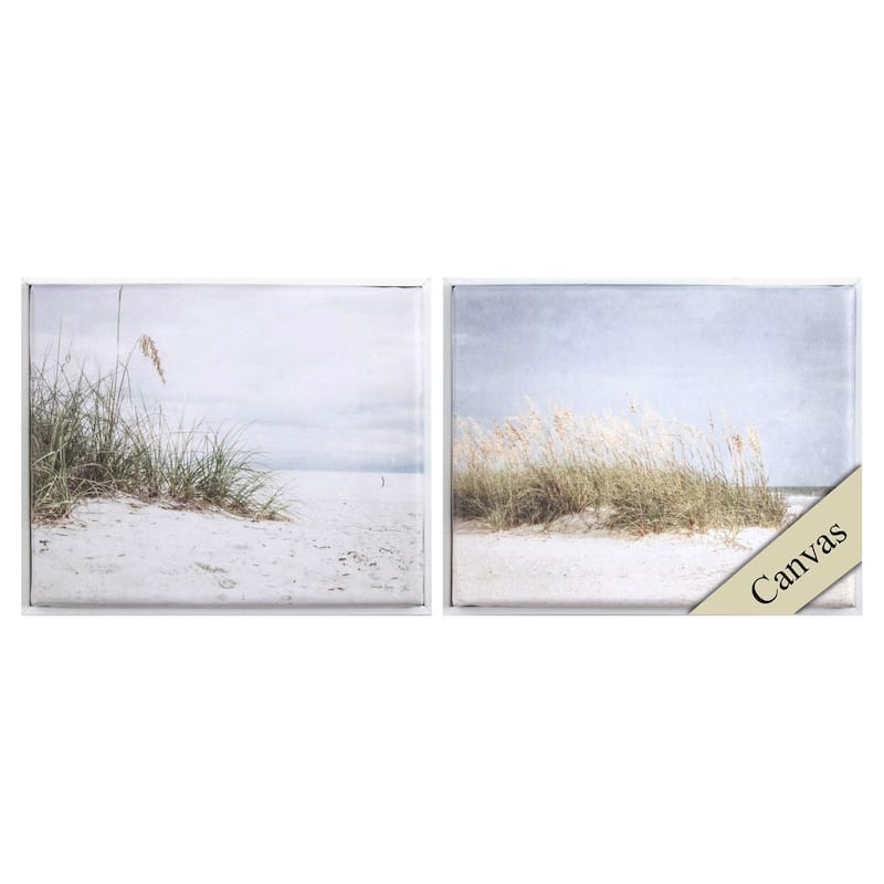 Ocean Breeze B S/2 - Giclee on Canvas - 09 X 11 X 2 - Plastic - White