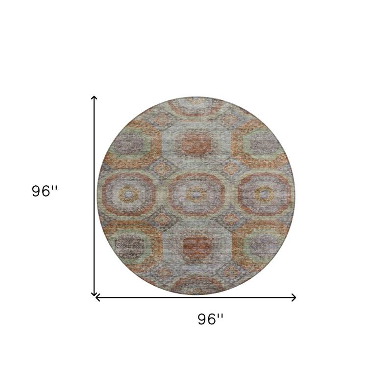 HomeRoots Geometric Transitional Rectangle Outdoor Rug