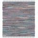 preview thumbnail 107 of 158, SAFAVIEH Handmade Rag Rug Vistiana Flatweave Cotton Rug 4' Square - Aqua/Multi - Square