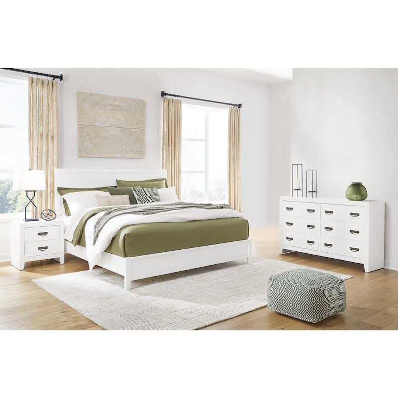 Signature Design by Ashley Binterglen White Nightstand
