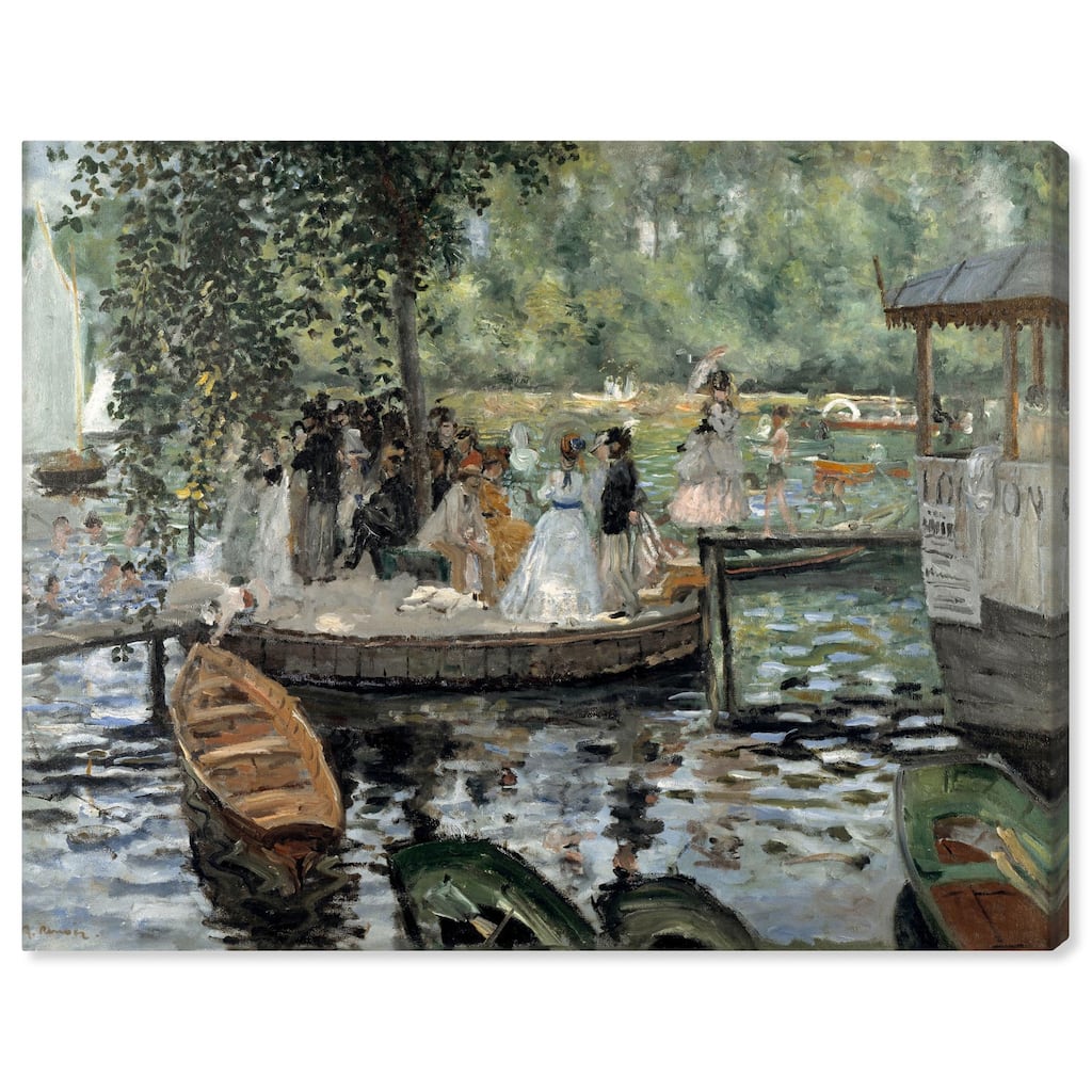 La Grenouillere 1869 Canvas by Art Remedy, Gallery Wrapped