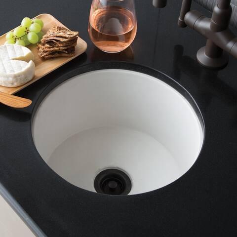 Malibu Handcrafted NativeStone Concrete Bar/ Prep Sink - 14" x 7"
