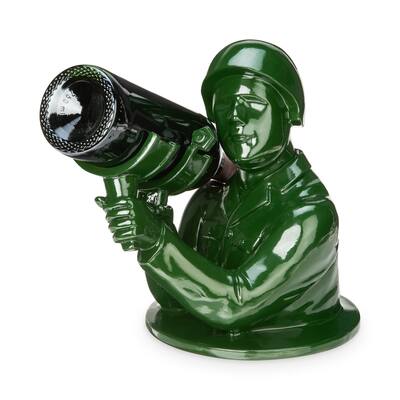 Army Man Bottle Holder by Foster & Rye - Green - 10.25" x 7.75"