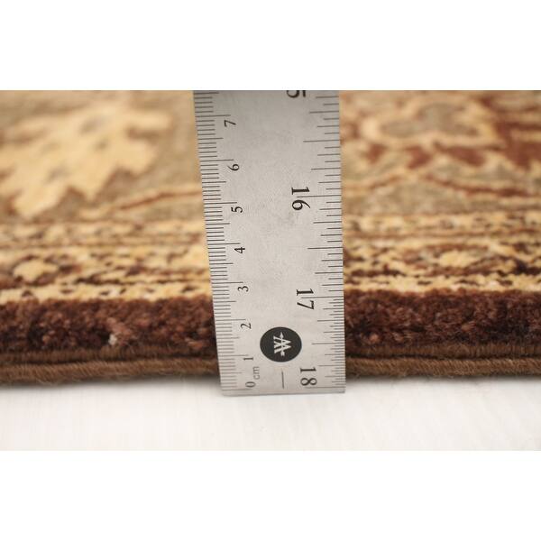 Hand-knotted Double Knot Brown Wool Rug - On Sale - Bed Bath & Beyond ...