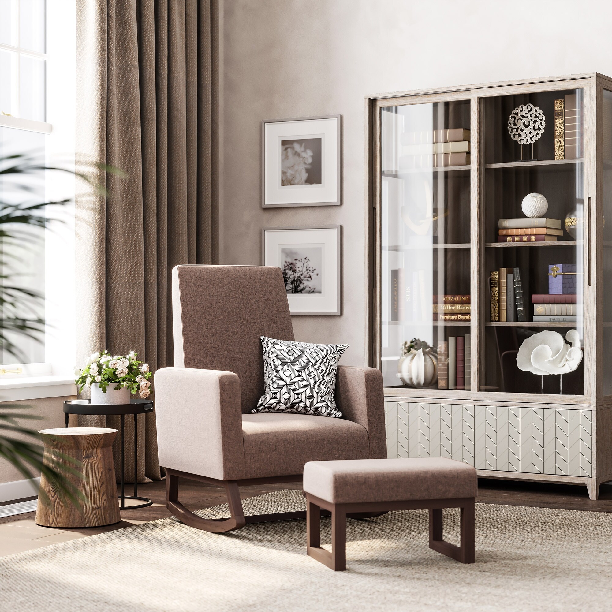 Belleze modern best sale rocking chair