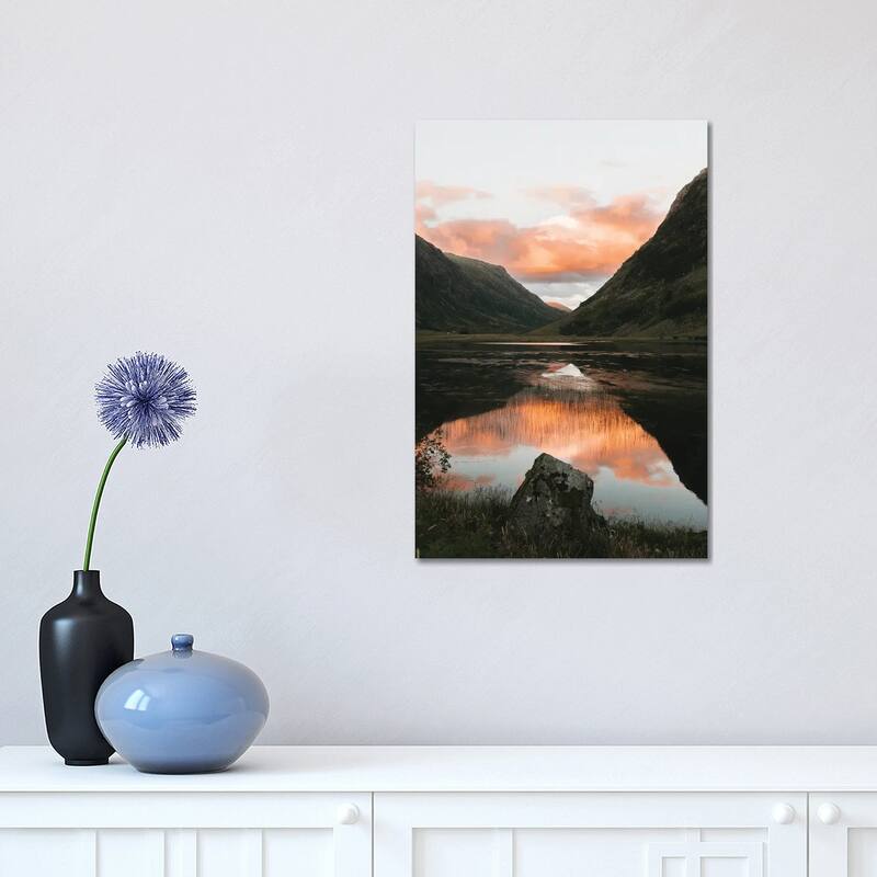 iCanvas "Perfect Reflection In A Mountain Lake In Scotland" by Michael Schauer Canvas Print - 18x12x1.5